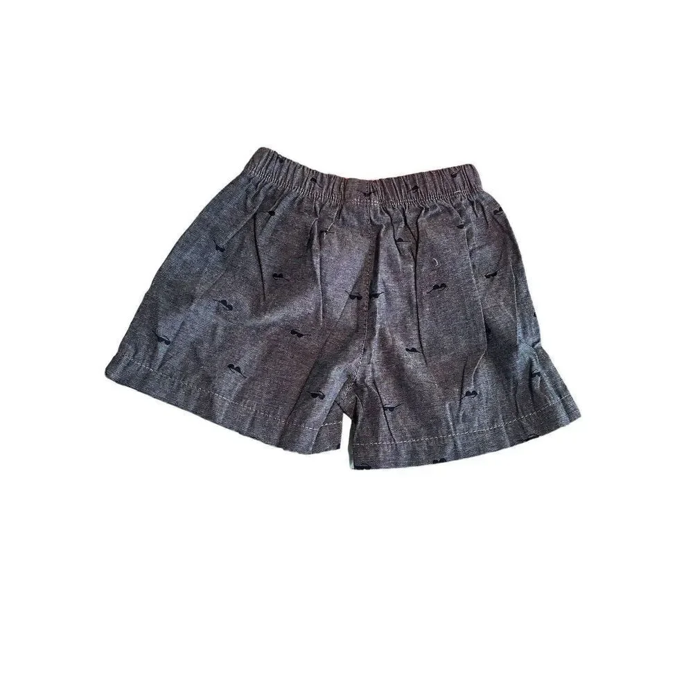 Childrens 3 Piece Summer Set Boys Baby Size 12M Tee Shorts Romper